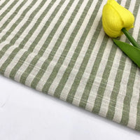 Tissu chambray coton à fines rayures au mètre