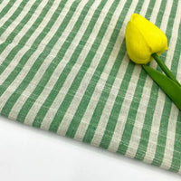 Tissu chambray coton à fines rayures au mètre