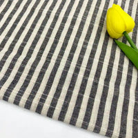 Tissu chambray coton à fines rayures au mètre