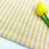 Tissu chambray coton à fines rayures au mètre
