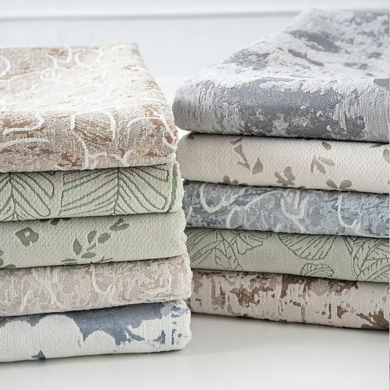 Tissu chenille occultant au mètre pour rideaux