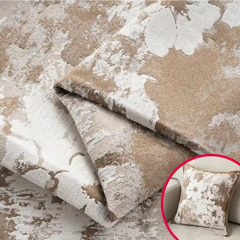 Tissu chenille occultant au mètre pour rideaux