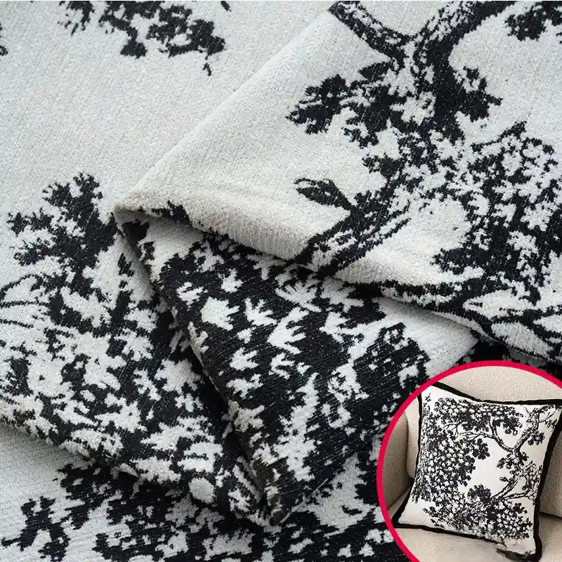 Tissu chenille occultant au mètre pour rideaux