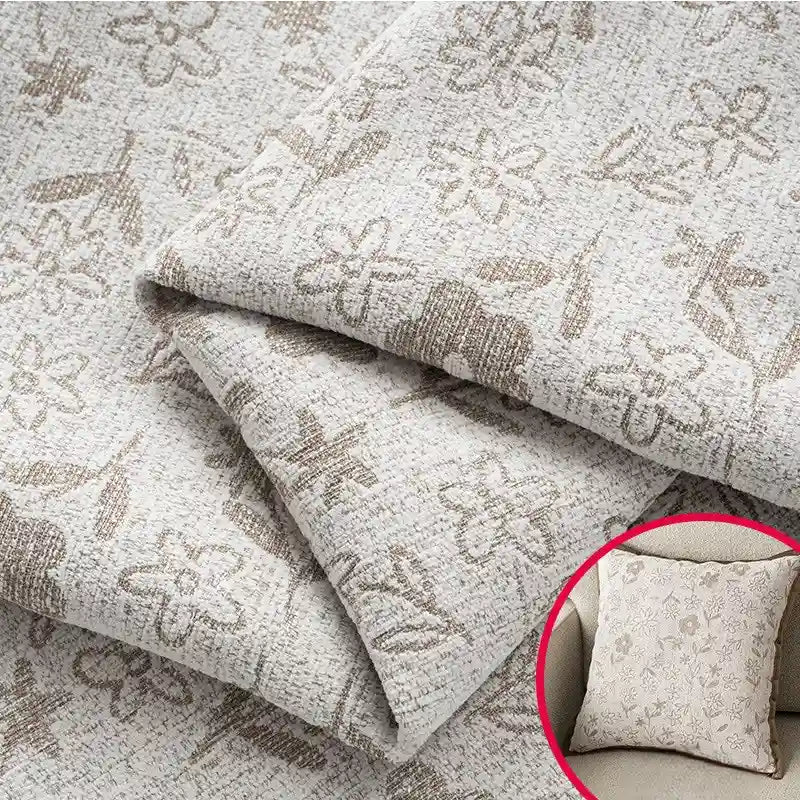 Tissu chenille occultant au mètre pour rideaux