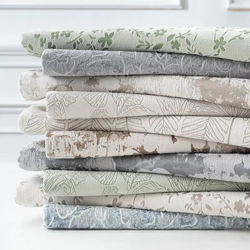 Tissu chenille occultant au mètre pour rideaux