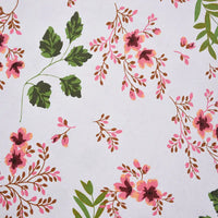 Tissu canvas à motif floral au mètre