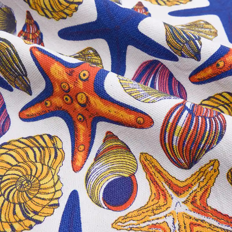 Tissu canvas à motif floral au mètre