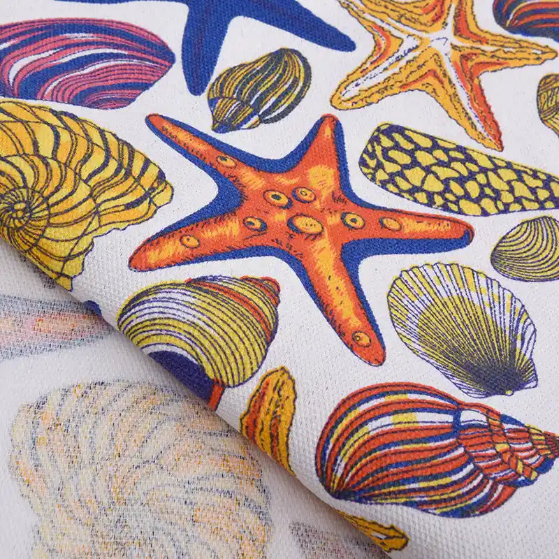 Tissu canvas à motif floral au mètre