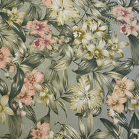 Tissu canvas à motif floral au mètre