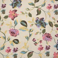 Tissu canvas à motif floral au mètre