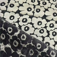 Tissu chenillé à motif floral au mètre
