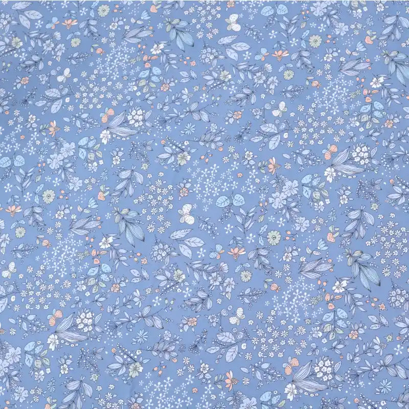 Avec son imprimé floral et animalier multicolore, ce tissu en microfibre effet peau de pêche de Longan Craft France est parfait pour les projets de robes élégantes, offrant une texture polyester douce et un design vibrant.