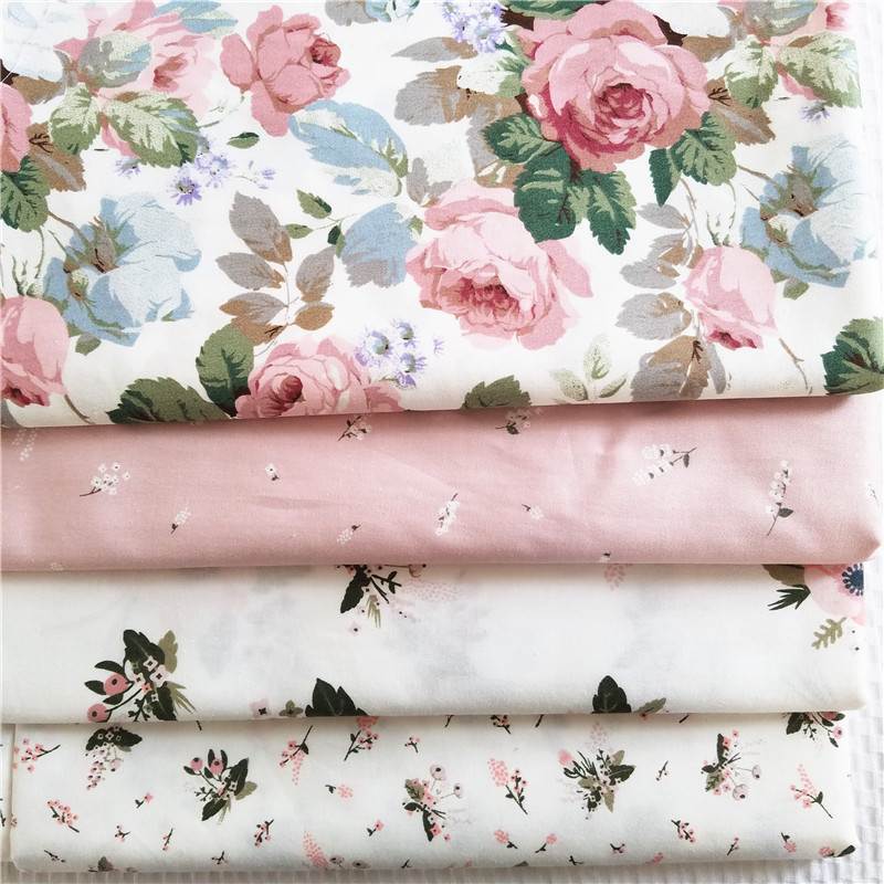 Tissu en coton à motifs floraux pour patchwork au mètre
