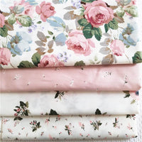 Tissu en coton à motifs floraux pour patchwork au mètre