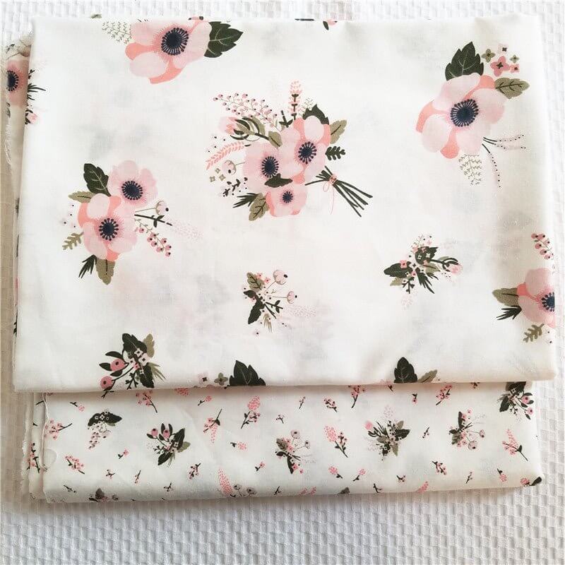 Tissu en coton à motifs floraux pour patchwork au mètre