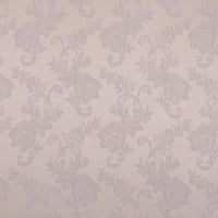 Damassé de coton à motif floral au mètre de Longan Craft France : tissu jacquard style chinoiserie, roses et feuilles tissées, motif répété sur toute la surface-idéal pour nappes damassées et projets élégants.
