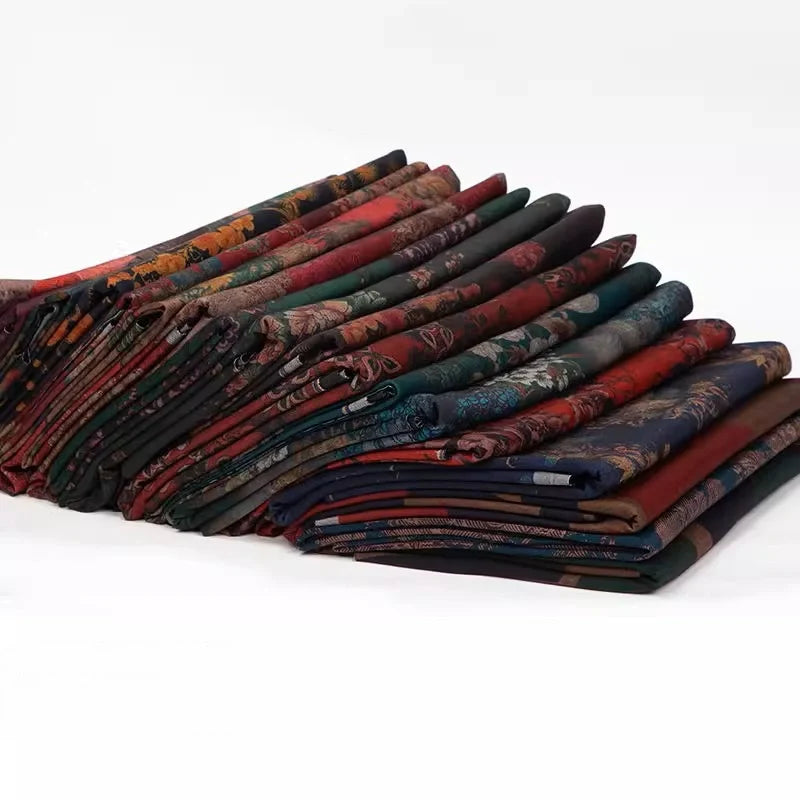 Ponte roma à motif floral au mètre