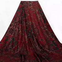 Ponte roma à motif floral au mètre