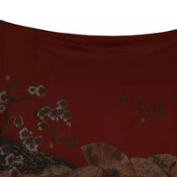 Ponte roma à motif floral au mètre