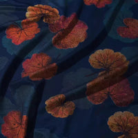 Ponte roma à motif floral au mètre