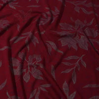 Ponte roma à motif floral au mètre