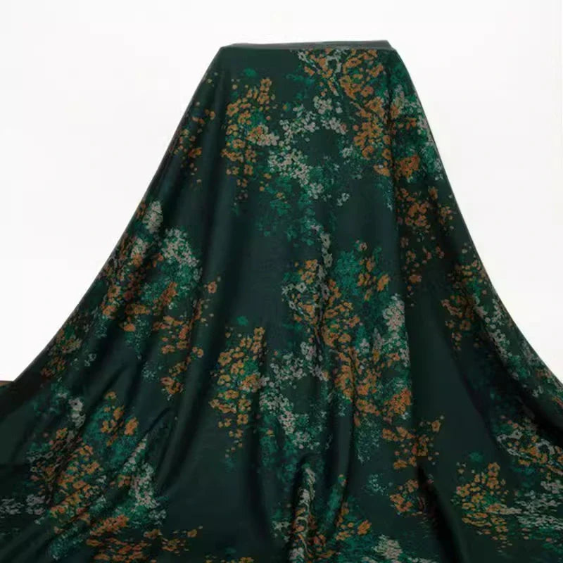 Ponte roma à motif floral au mètre