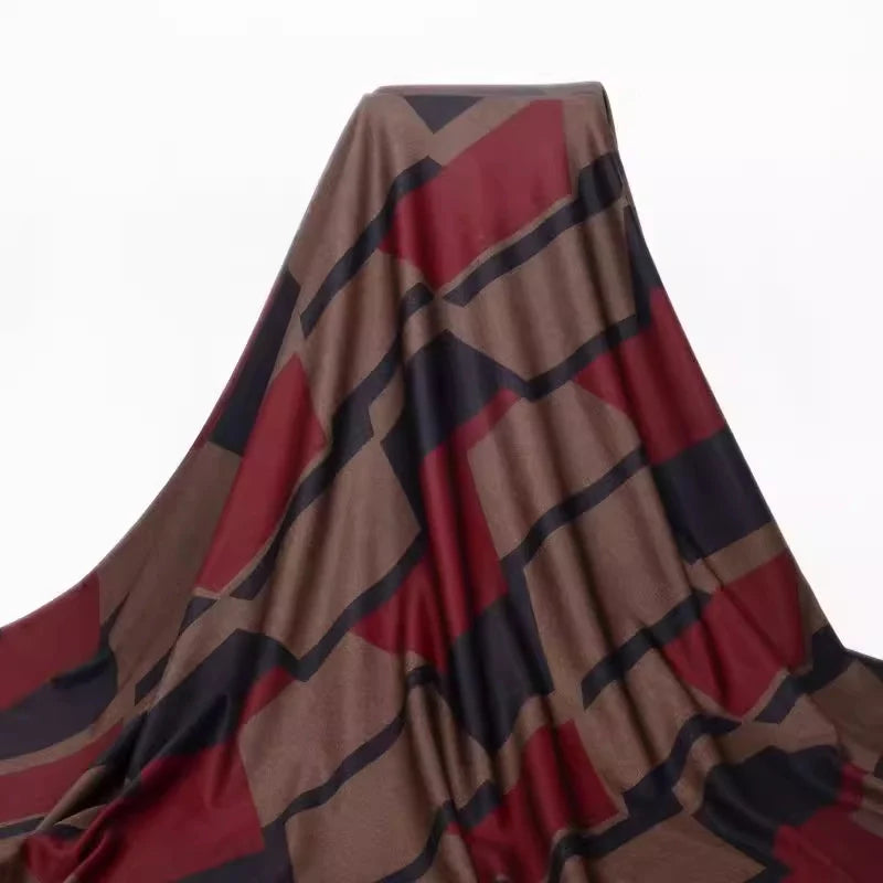 Ponte roma à motif floral au mètre