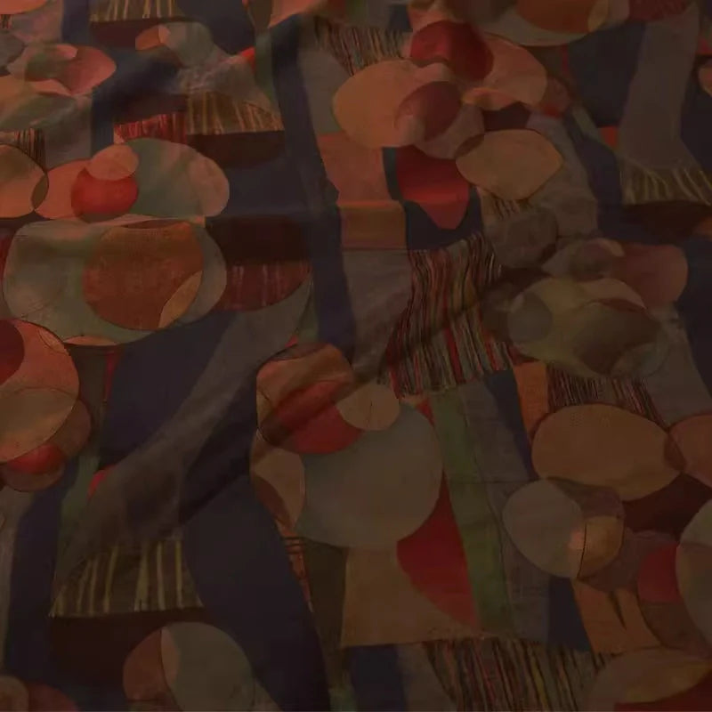 Ponte roma à motif floral au mètre