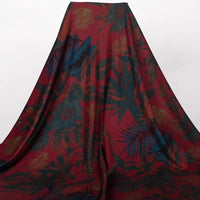 Ponte roma à motif floral au mètre