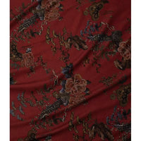 Ponte roma à motif floral au mètre