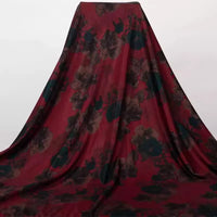 Ponte roma à motif floral au mètre