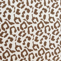 Maille côtelée imprimée au mètre | Jersey côtelé extensible