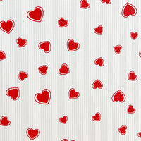 Maille côtelée imprimée au mètre | Jersey côtelé extensible