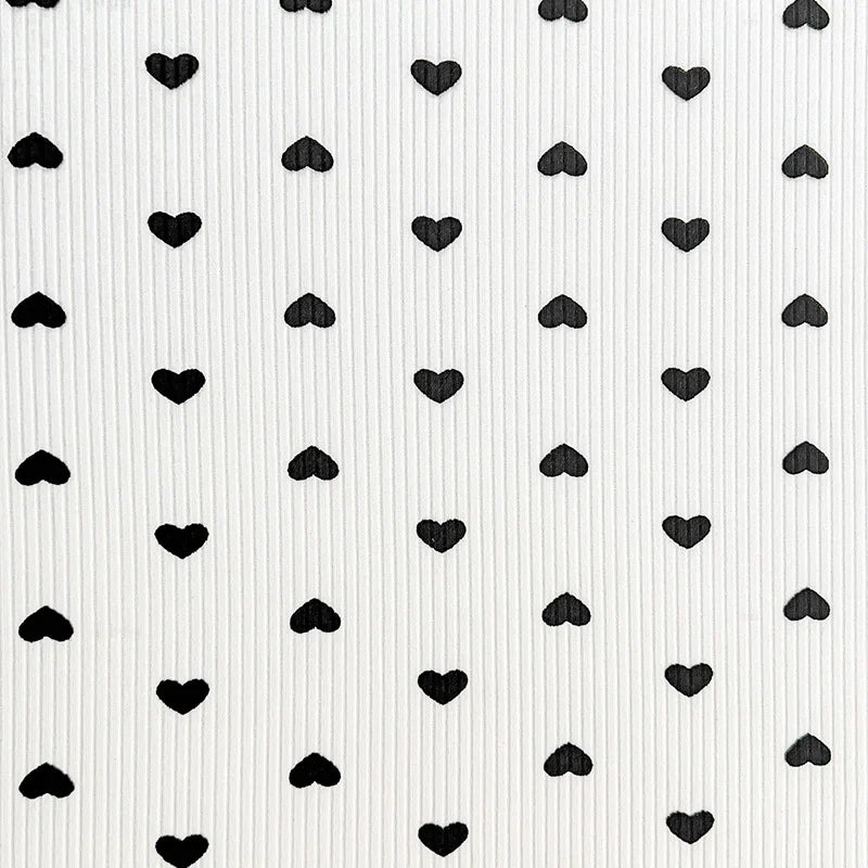 Maille côtelée imprimée au mètre | Jersey côtelé extensible