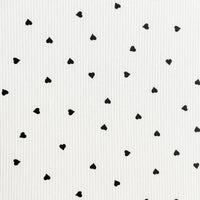 Maille côtelée imprimée au mètre | Jersey côtelé extensible