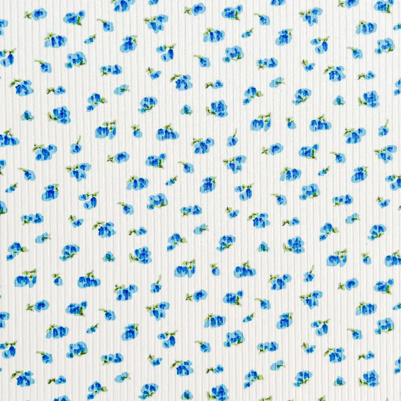 Maille côtelée imprimée au mètre | Jersey côtelé extensible