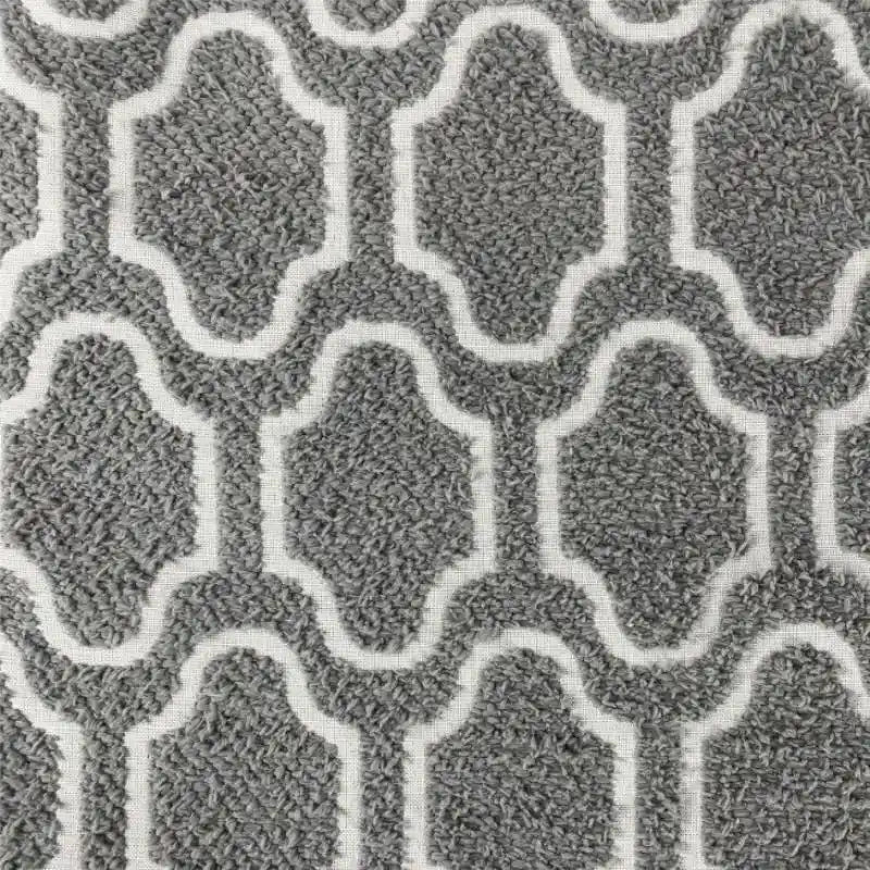 Tissu chenille pour canapé, motif géométrique au mètre