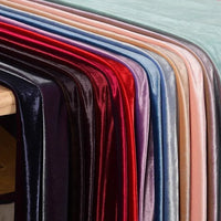 Tissu velours brillant extensible au mètre