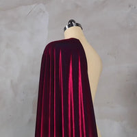 Tissu velours brillant extensible au mètre