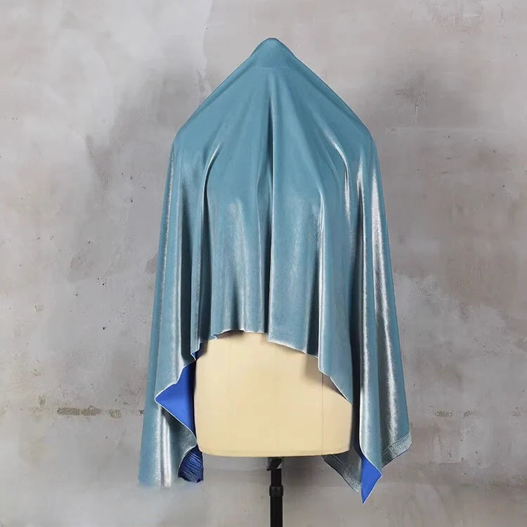Tissu velours brillant extensible au mètre