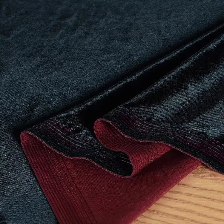 Tissu velours brillant extensible au mètre