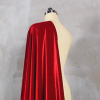 Tissu velours brillant extensible au mètre