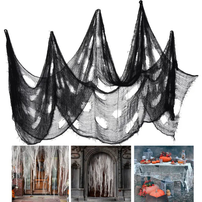 Tissu gaze d’Halloween pour décoration de fête