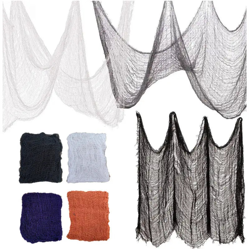 Tissu gaze d’Halloween pour décoration de fête