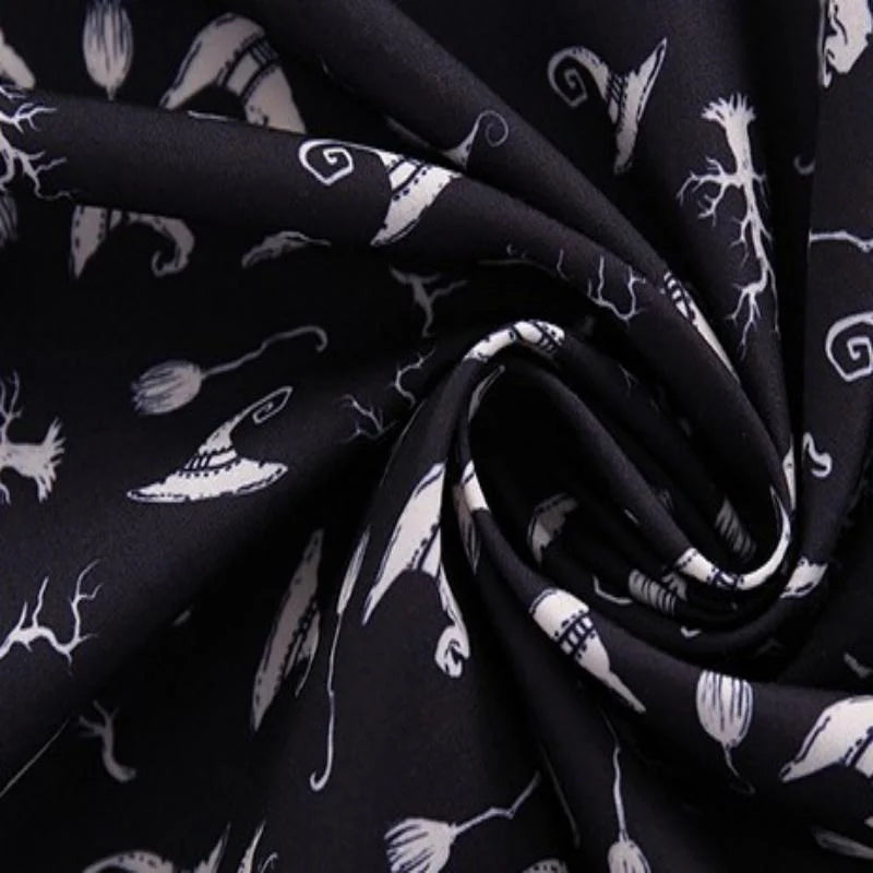Tissu en polyester imprimé Halloween au mètre