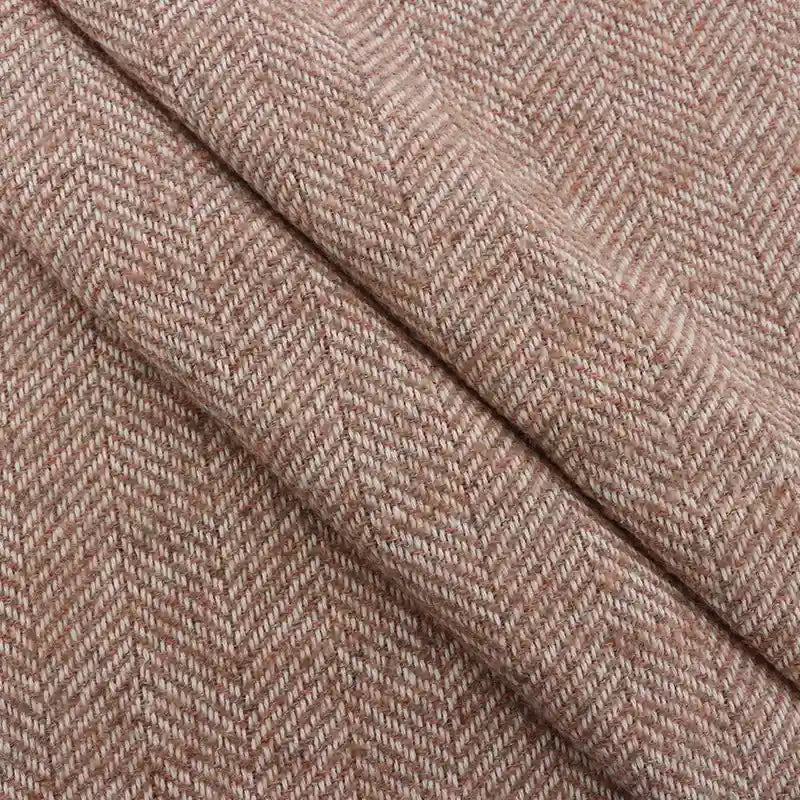 Tweed uni à chevrons au mètre