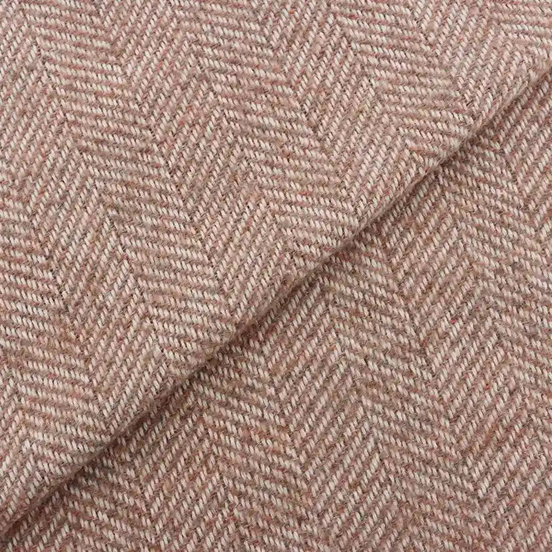 Tweed uni à chevrons au mètre