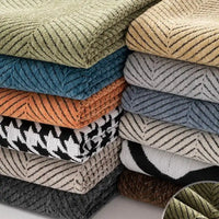 Tissus chenille à chevrons au mètre