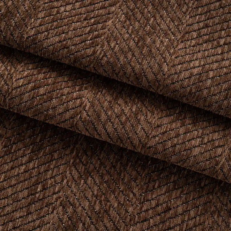 Tissus chenille à chevrons au mètre