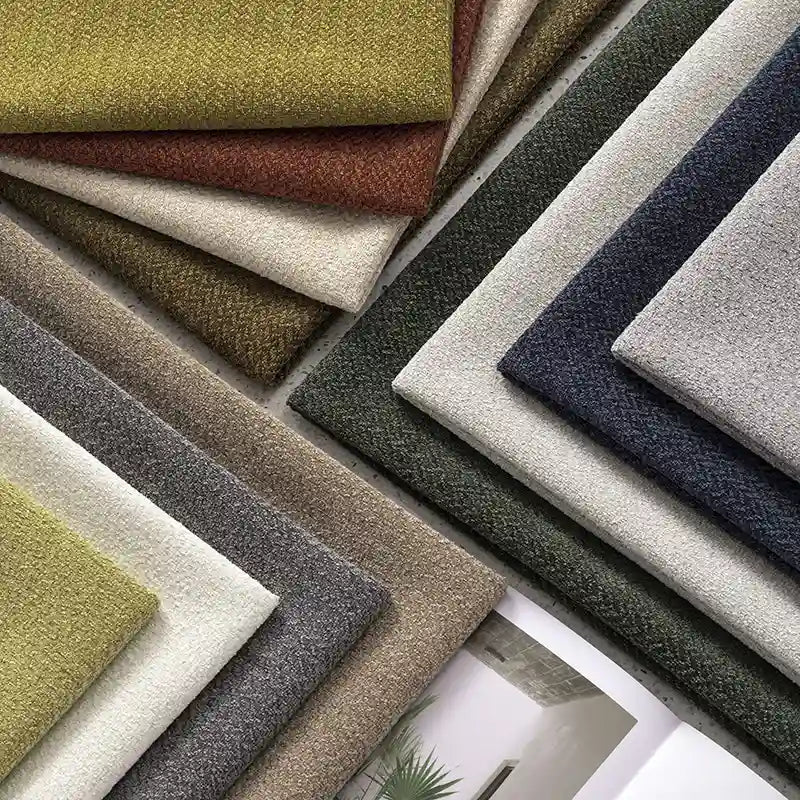 Tissu chenille à motif jacquard au mètre